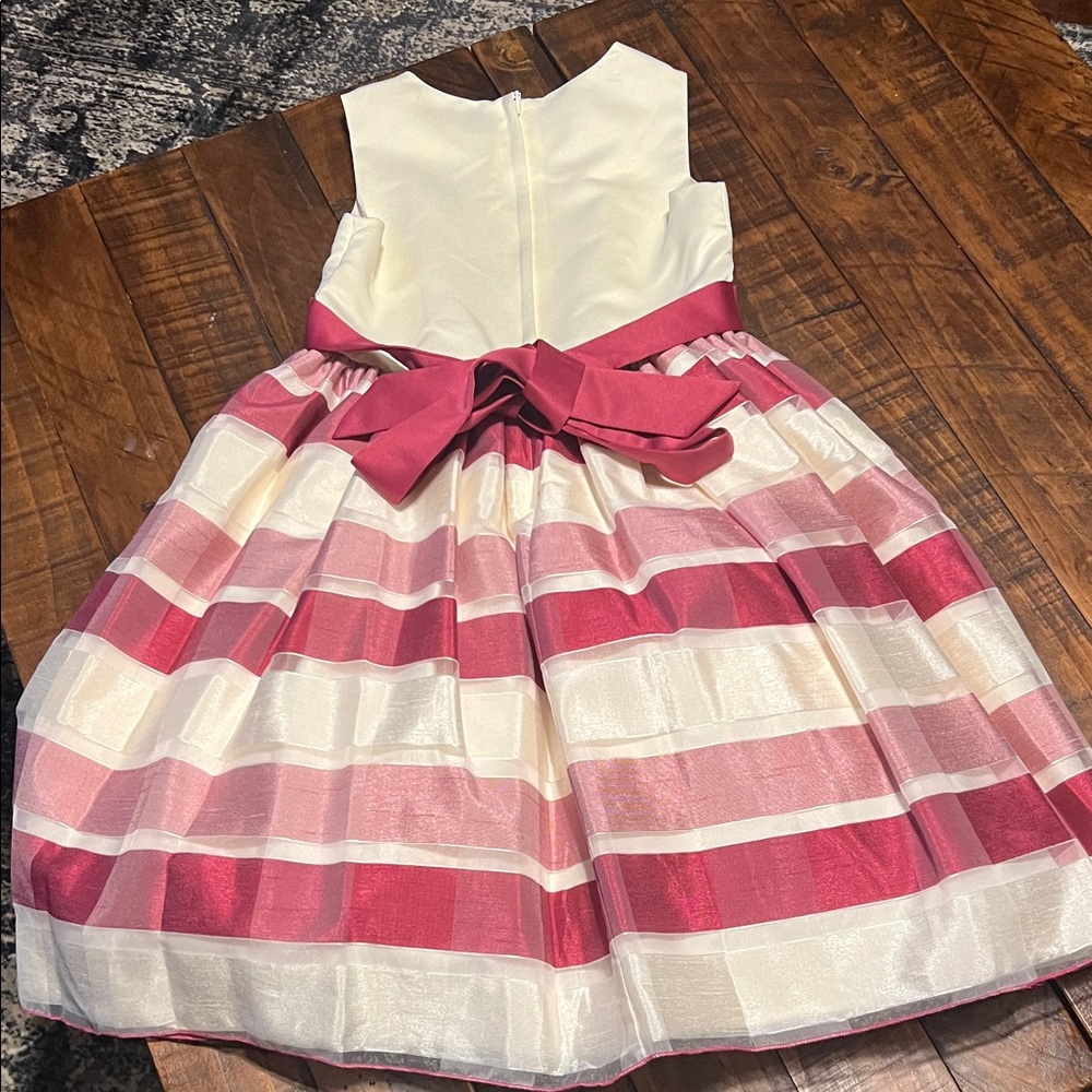 American Princess Pink and Cream Striped Dress